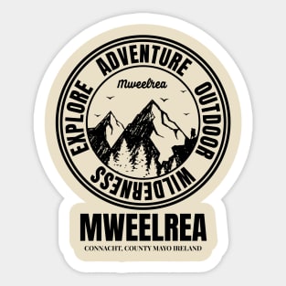 Mweelrea Mountain, Mayo Ireland - Irish Climbers Sticker